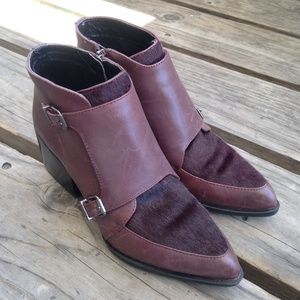 Burgundy Reese Sam Edelman ankle boots